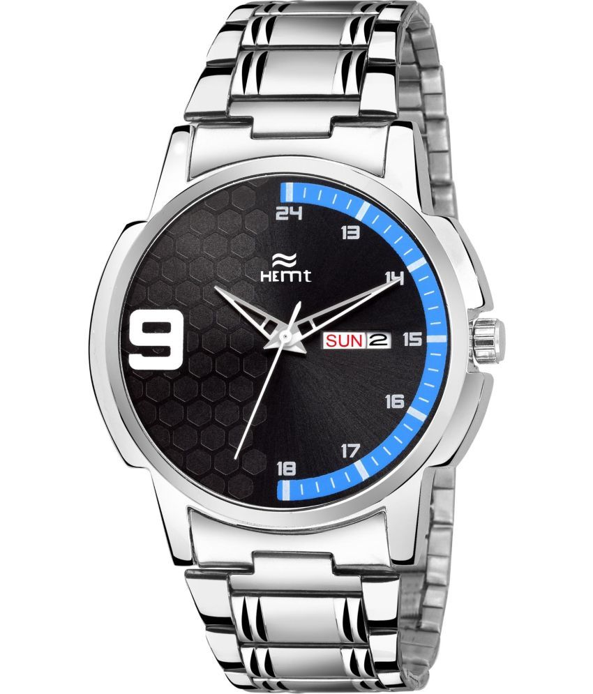     			Hemt Silver Stainless Steel Analog Men's Watch