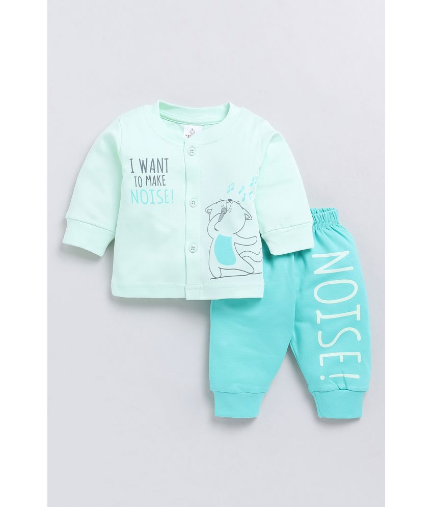     			TINYO Blue Cotton Baby Girl T-Shirt & Pyjama Set ( Pack of 1 )