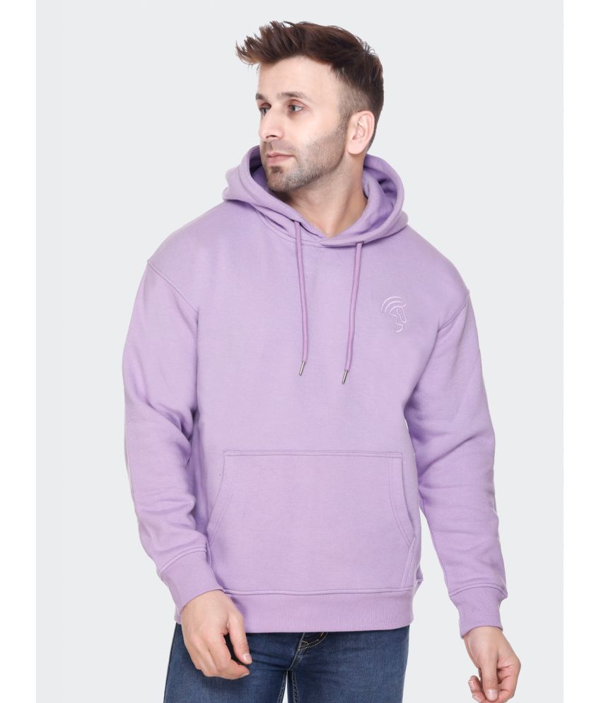     			Trooika Fleece Hooded Men's Sweatshirt - Lavender ( Pack of 1 )