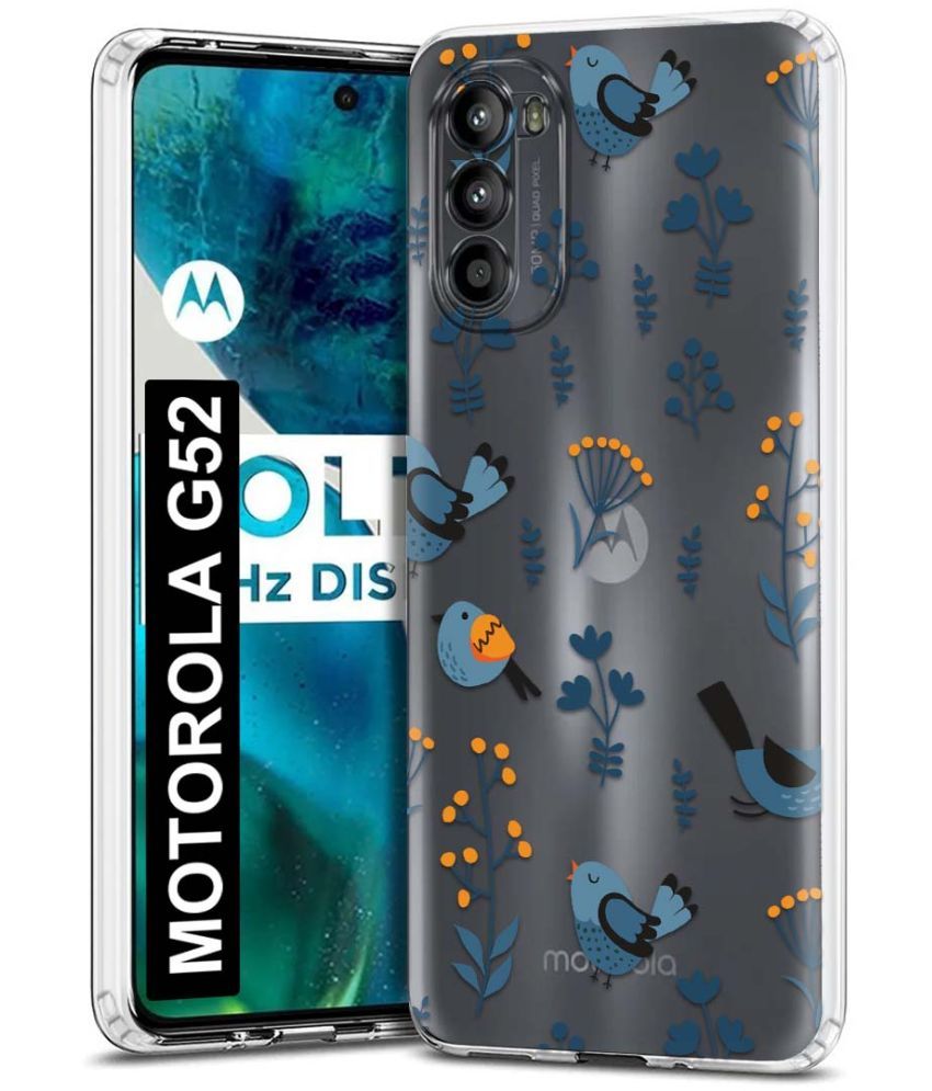     			Fashionury Multicolor Printed Back Cover Silicon Compatible For MOTOROLA g52 ( Pack of 1 )