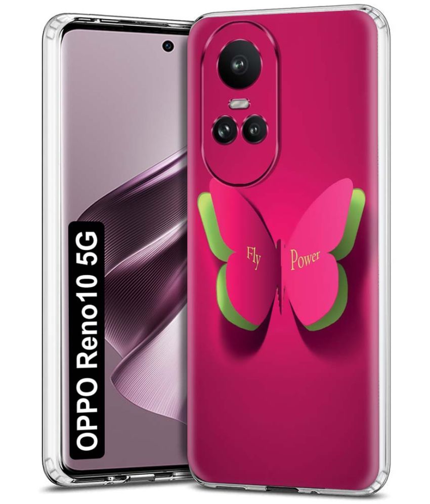     			Fashionury Multicolor Printed Back Cover Silicon Compatible For Oppo Reno 10 5G ( Pack of 1 )