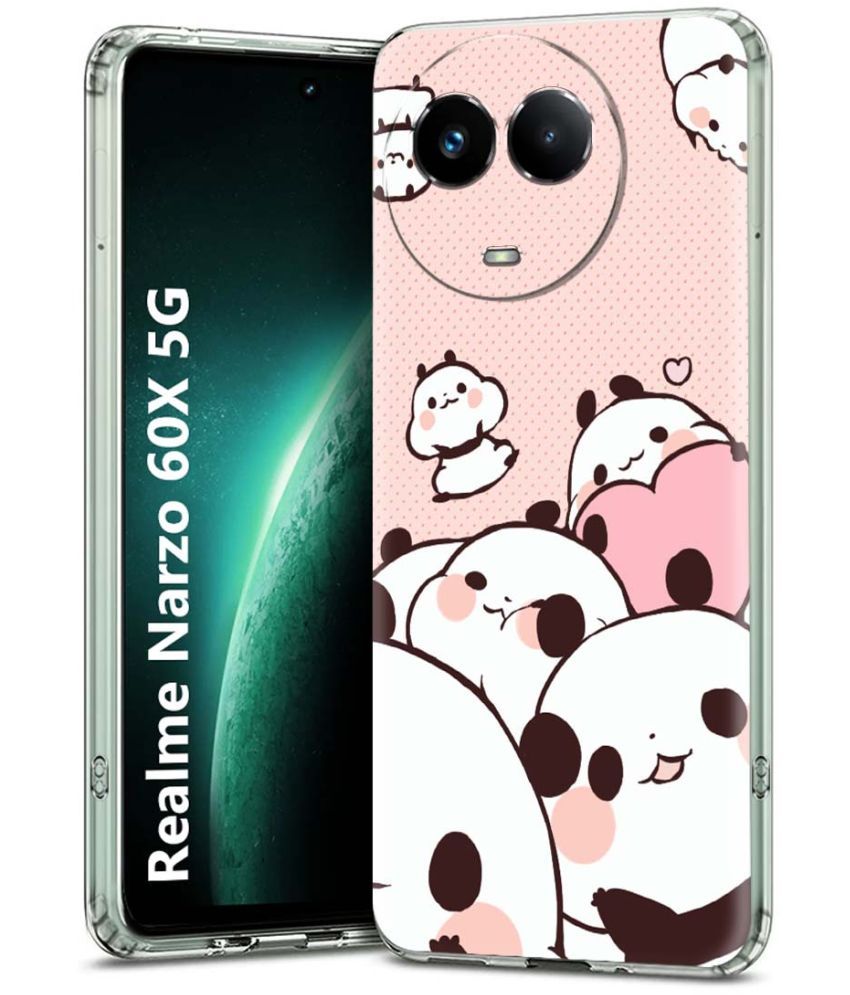     			Fashionury Multicolor Printed Back Cover Silicon Compatible For Realme Narzo 60x 5G ( Pack of 1 )