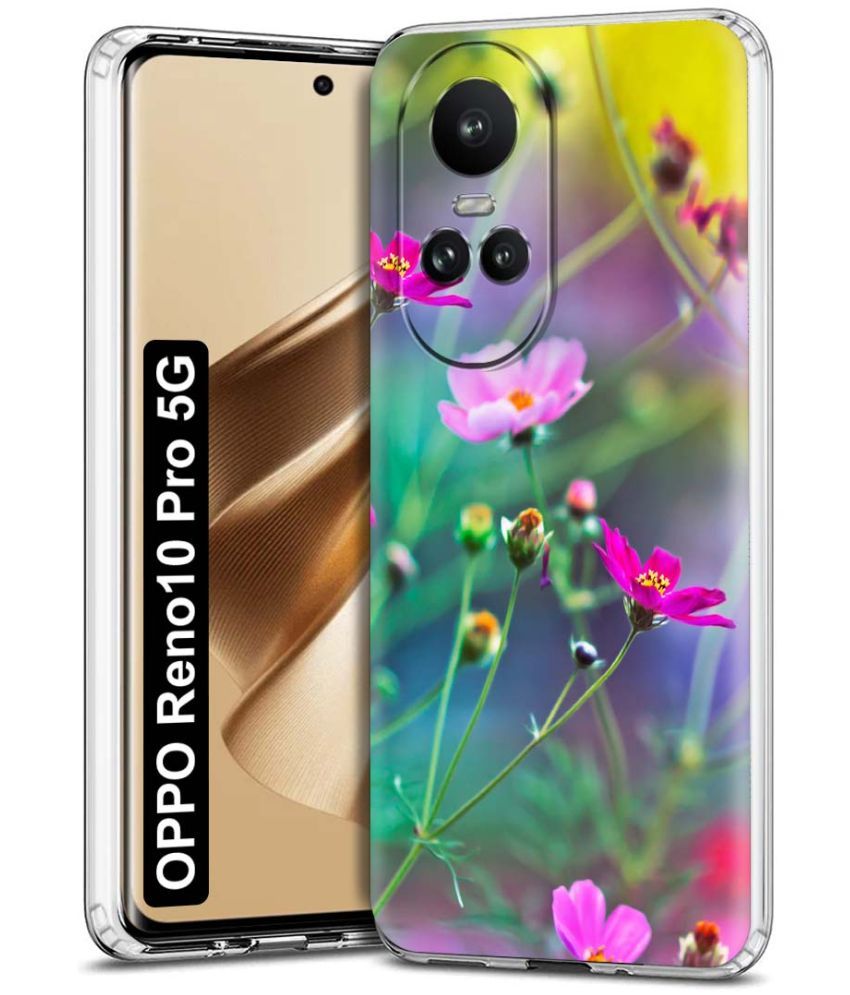     			Fashionury Multicolor Printed Back Cover Silicon Compatible For Oppo Reno 10 Pro ( Pack of 1 )