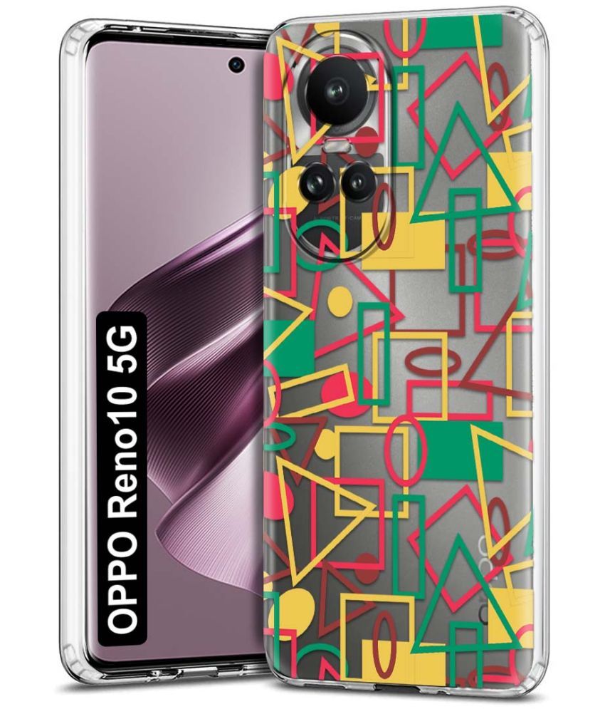     			Fashionury Multicolor Printed Back Cover Silicon Compatible For Oppo Reno 10 5G ( Pack of 1 )