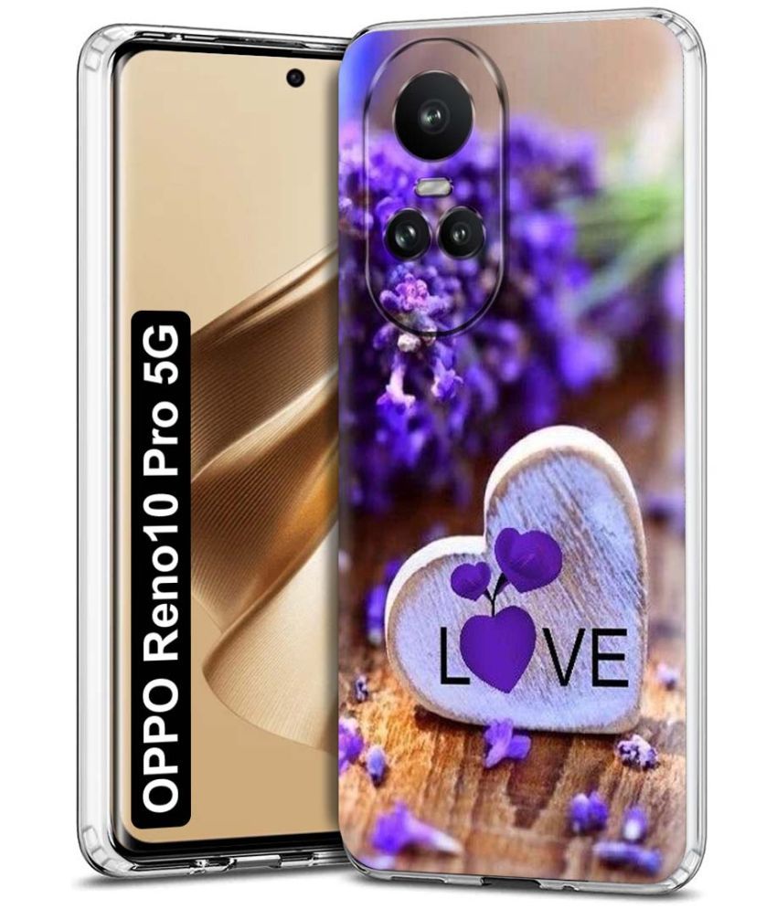     			Fashionury Multicolor Printed Back Cover Silicon Compatible For Oppo Reno 10 Pro ( Pack of 1 )