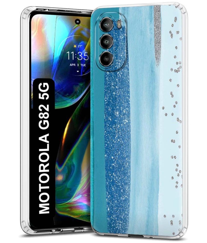     			Fashionury Multicolor Printed Back Cover Silicon Compatible For Motorola Moto G82 5G ( Pack of 1 )