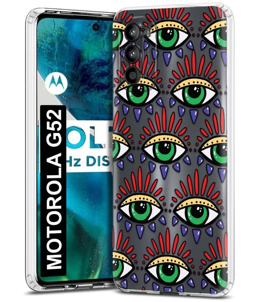     			Fashionury Multicolor Printed Back Cover Silicon Compatible For MOTOROLA g52 ( Pack of 1 )