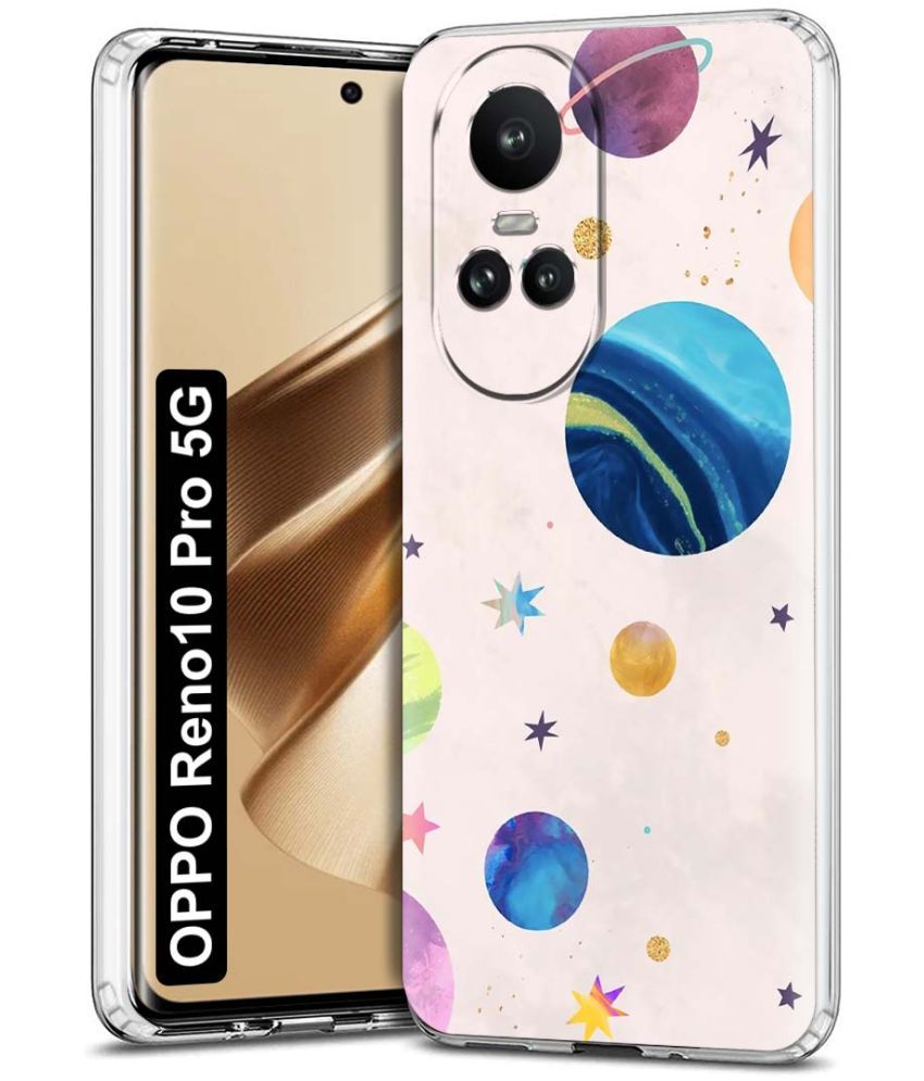     			Fashionury Multicolor Printed Back Cover Silicon Compatible For Oppo Reno 10 Pro ( Pack of 1 )