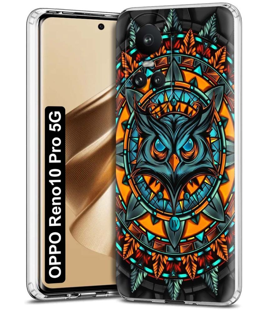     			Fashionury Multicolor Printed Back Cover Silicon Compatible For Oppo Reno 10 Pro ( Pack of 1 )