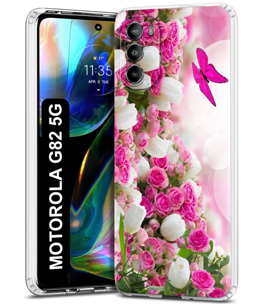     			Fashionury Multicolor Printed Back Cover Silicon Compatible For Motorola Moto G82 5G ( Pack of 1 )