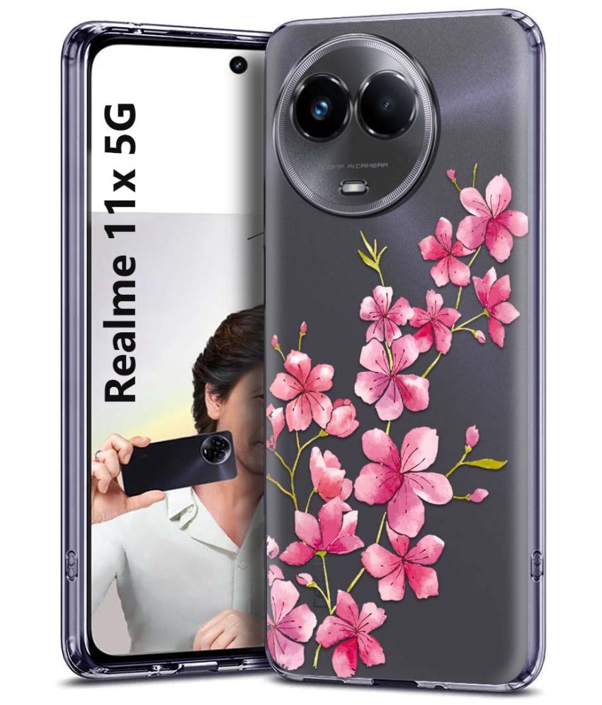     			Fashionury Multicolor Printed Back Cover Silicon Compatible For Realme 11X 5G ( Pack of 1 )