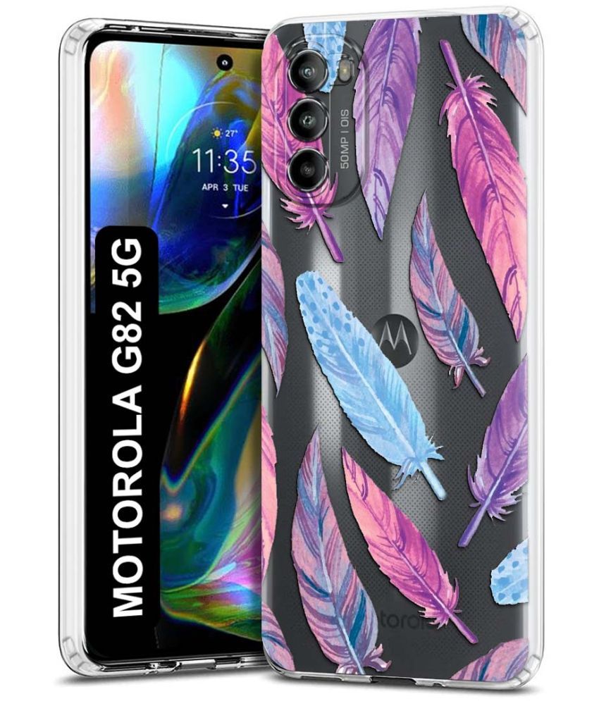     			Fashionury Multicolor Printed Back Cover Silicon Compatible For Motorola Moto G82 5G ( Pack of 1 )