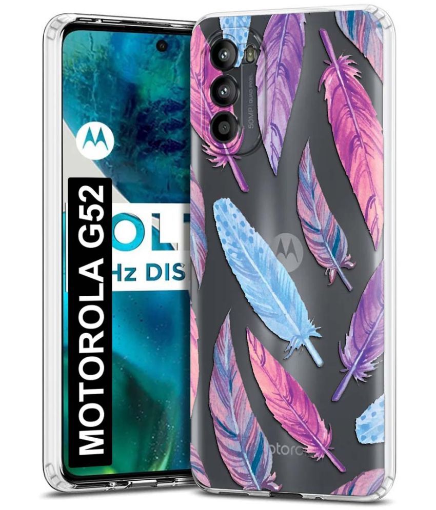     			Fashionury Multicolor Printed Back Cover Silicon Compatible For MOTOROLA g52 ( Pack of 1 )