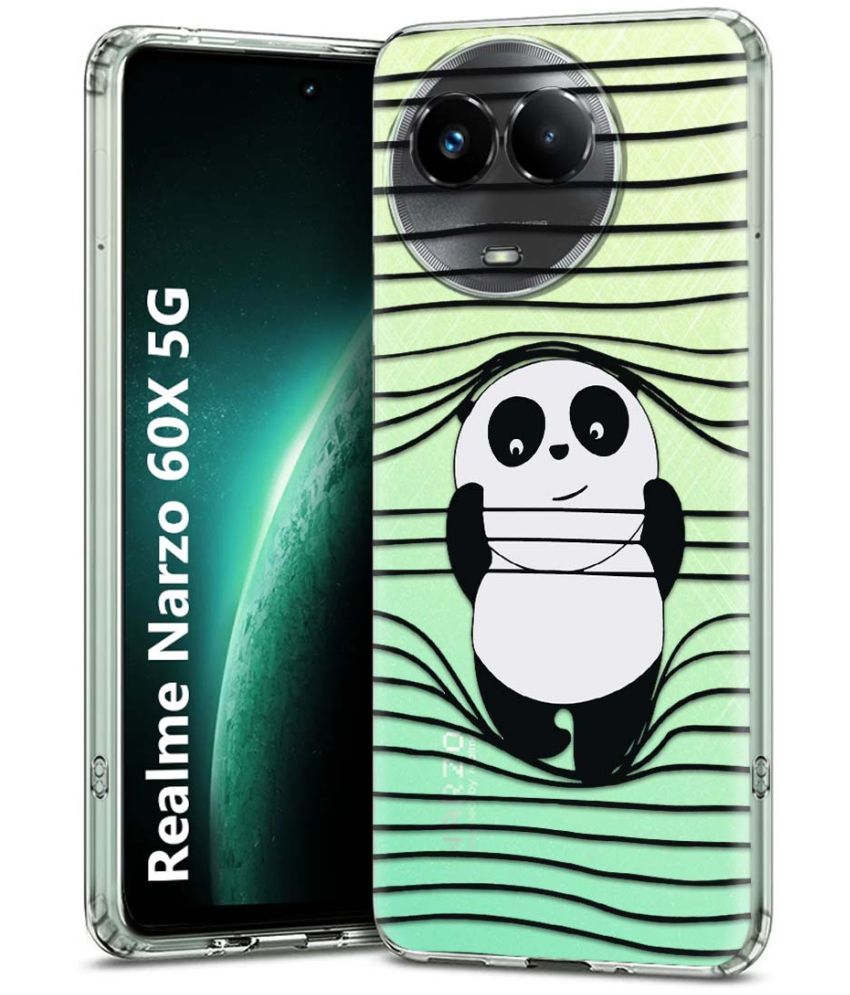     			Fashionury Multicolor Printed Back Cover Silicon Compatible For Realme Narzo 60x 5G ( Pack of 1 )