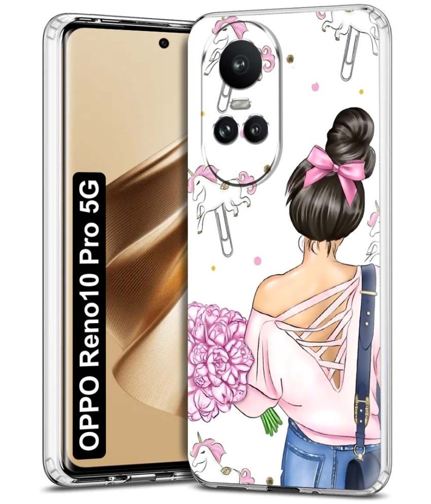     			Fashionury Multicolor Printed Back Cover Silicon Compatible For Oppo Reno 10 Pro ( Pack of 1 )