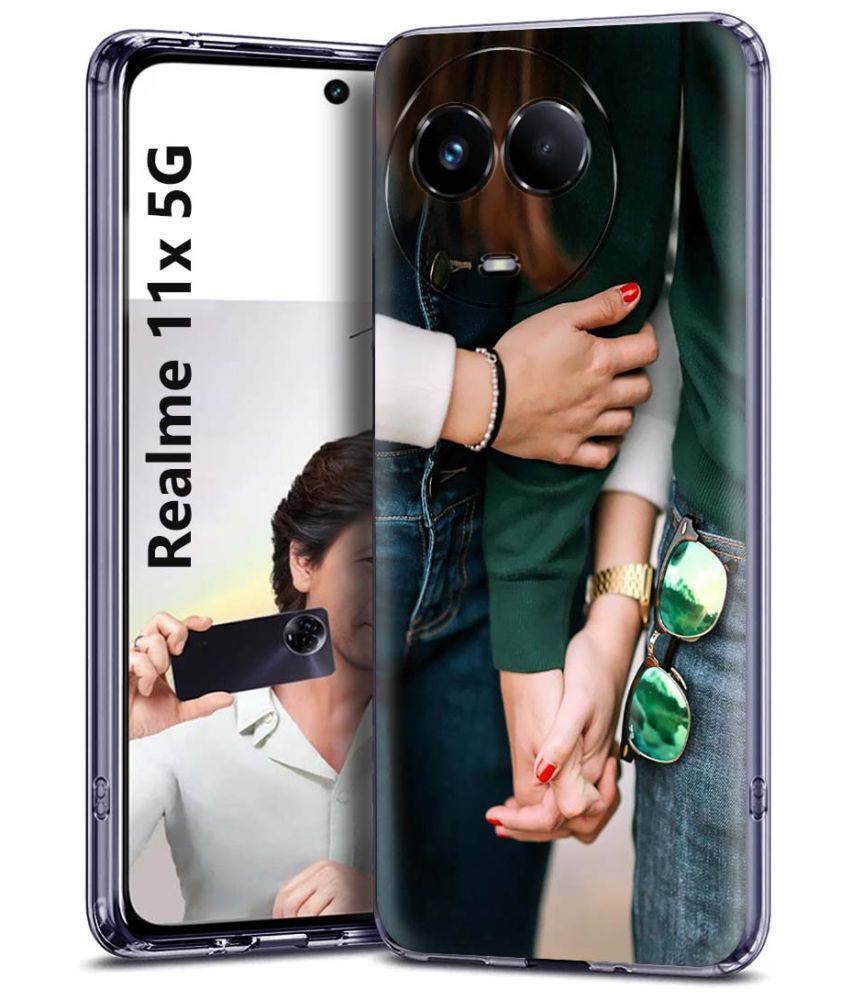     			Fashionury Multicolor Printed Back Cover Silicon Compatible For Realme 11X 5G ( Pack of 1 )