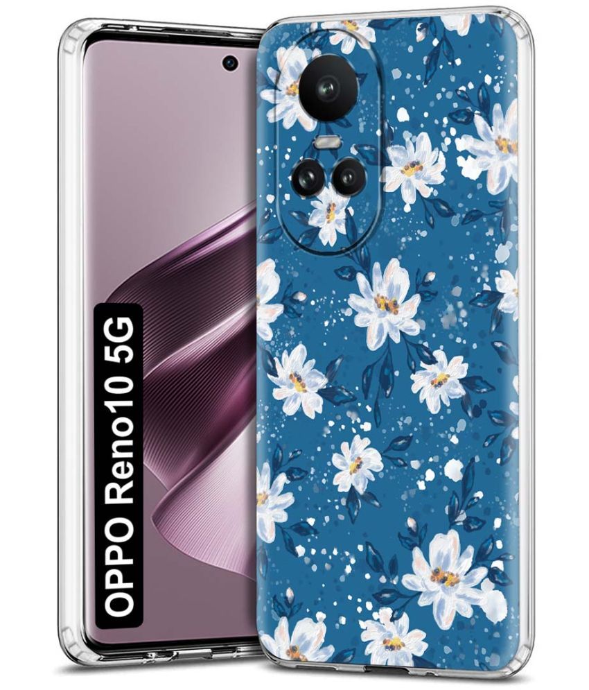     			Fashionury Multicolor Printed Back Cover Silicon Compatible For Oppo Reno 10 5G ( Pack of 1 )