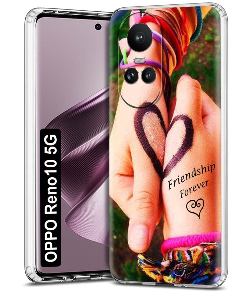     			Fashionury Multicolor Printed Back Cover Silicon Compatible For Oppo Reno 10 5G ( Pack of 1 )