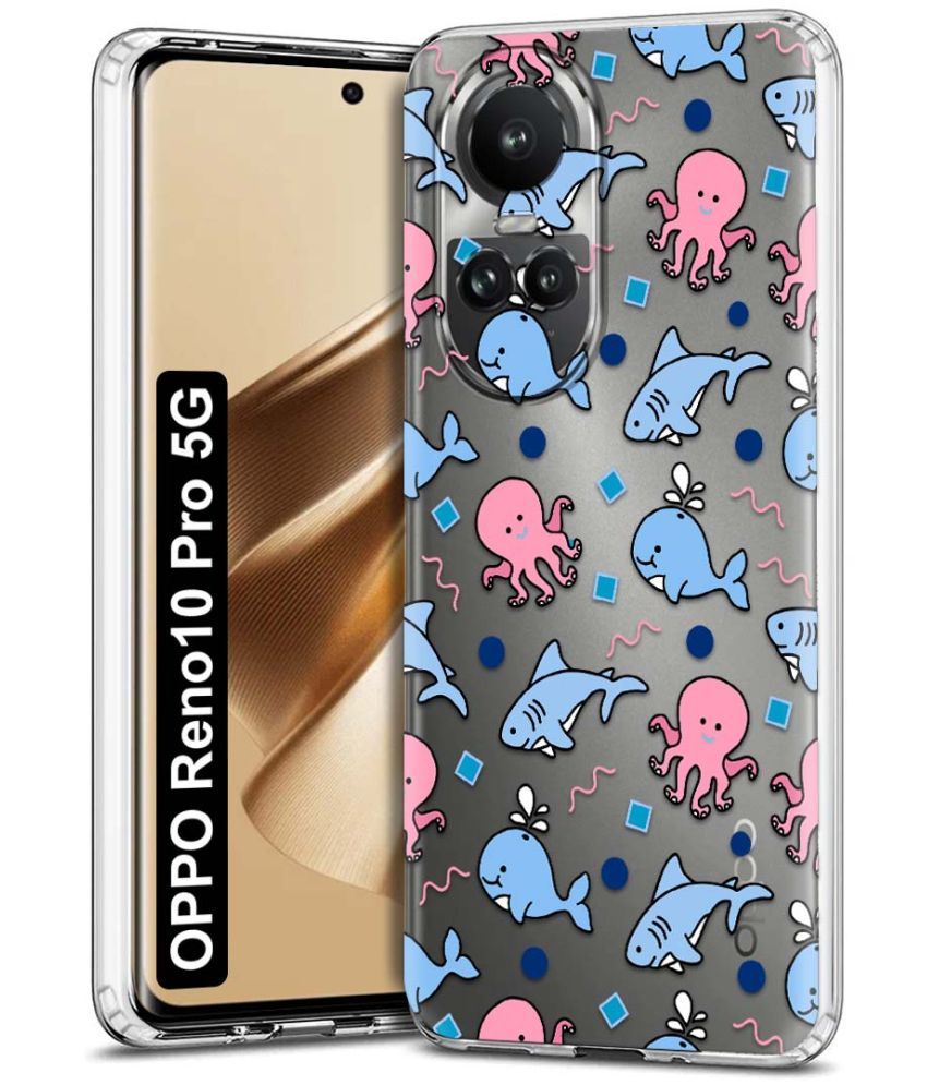     			Fashionury Multicolor Printed Back Cover Silicon Compatible For Oppo Reno 10 Pro ( Pack of 1 )