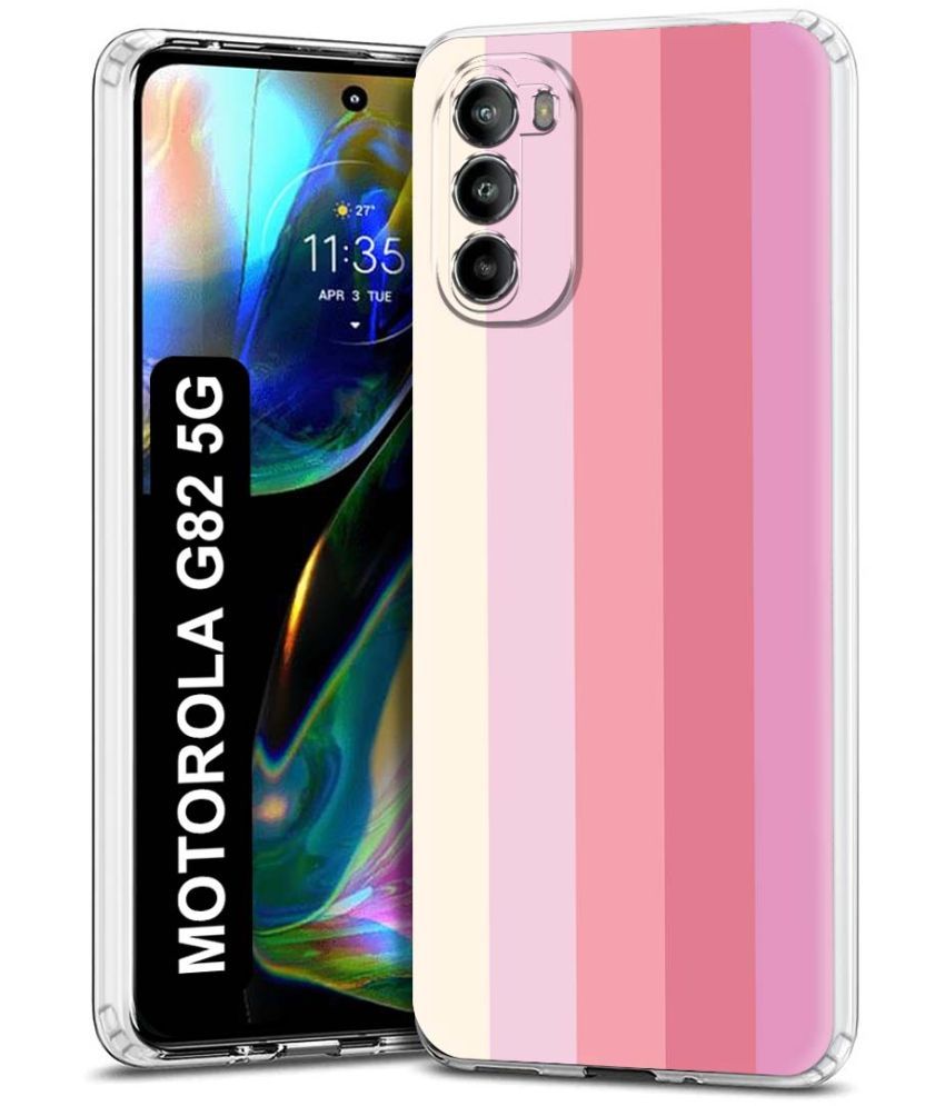     			Fashionury Multicolor Printed Back Cover Silicon Compatible For Motorola Moto G82 5G ( Pack of 1 )