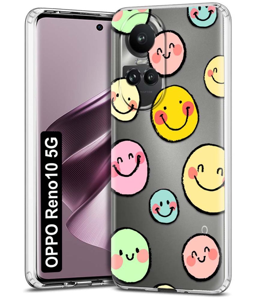     			Fashionury Multicolor Printed Back Cover Silicon Compatible For Oppo Reno 10 5G ( Pack of 1 )