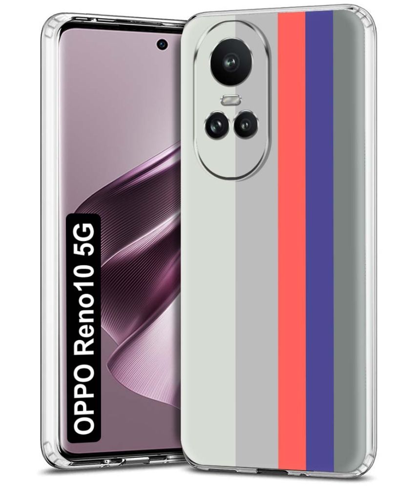     			Fashionury Multicolor Printed Back Cover Silicon Compatible For Oppo Reno 10 5G ( Pack of 1 )