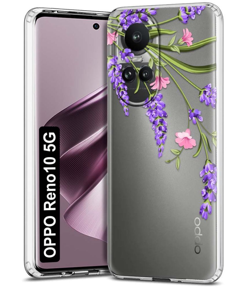     			Fashionury Multicolor Printed Back Cover Silicon Compatible For Oppo Reno 10 5G ( Pack of 1 )