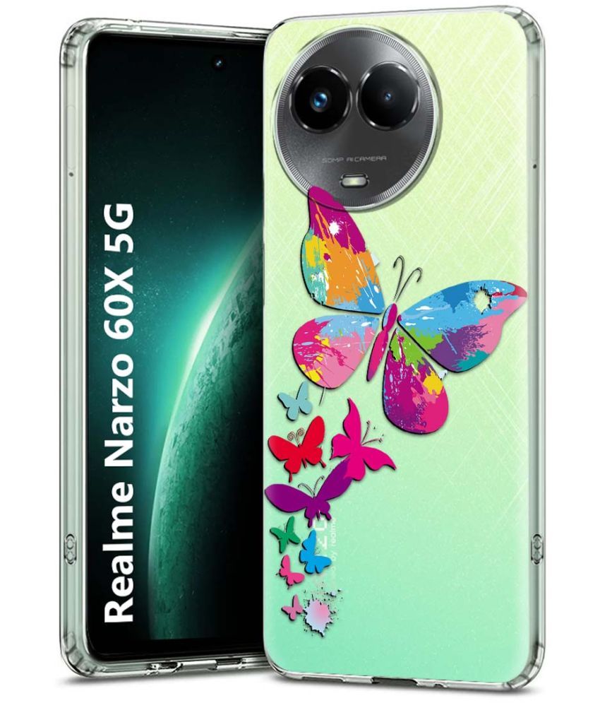     			Fashionury Multicolor Printed Back Cover Silicon Compatible For Realme Narzo 60x 5G ( Pack of 1 )