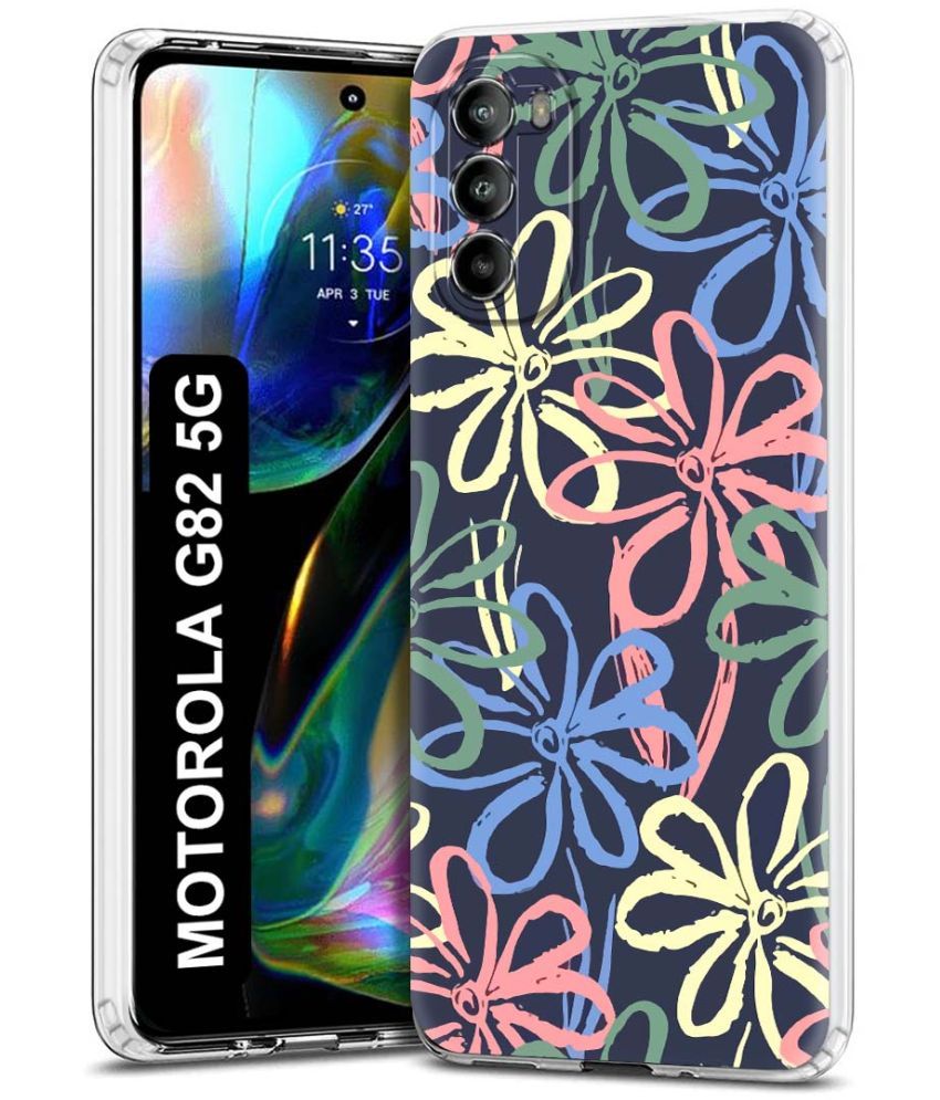     			Fashionury Multicolor Printed Back Cover Silicon Compatible For Motorola Moto G82 5G ( Pack of 1 )