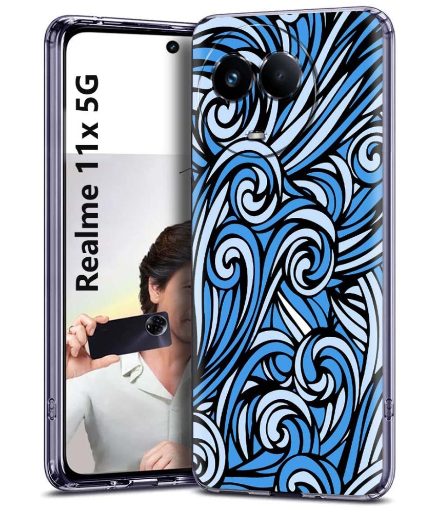     			Fashionury Multicolor Printed Back Cover Silicon Compatible For Realme 11X 5G ( Pack of 1 )