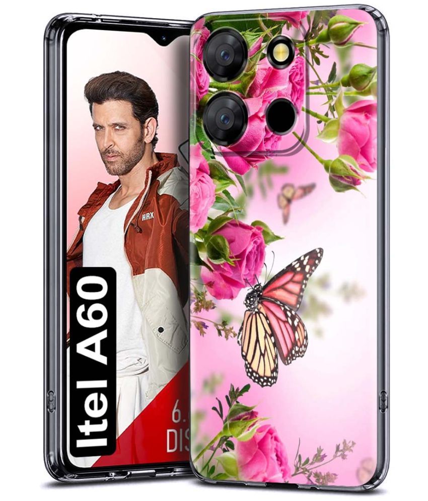     			Fashionury Multicolor Printed Back Cover Silicon Compatible For iTel A60 ( Pack of 1 )