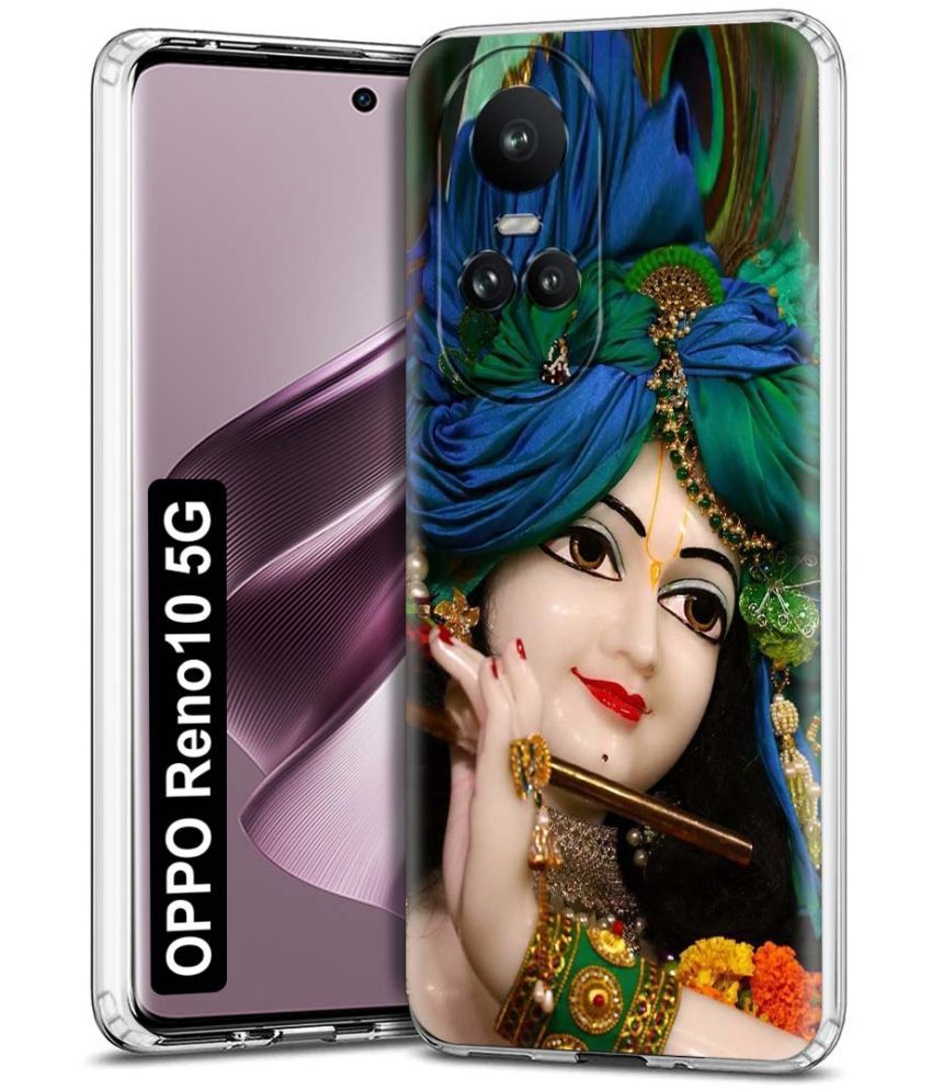     			Fashionury Multicolor Printed Back Cover Silicon Compatible For Oppo Reno 10 5G ( Pack of 1 )