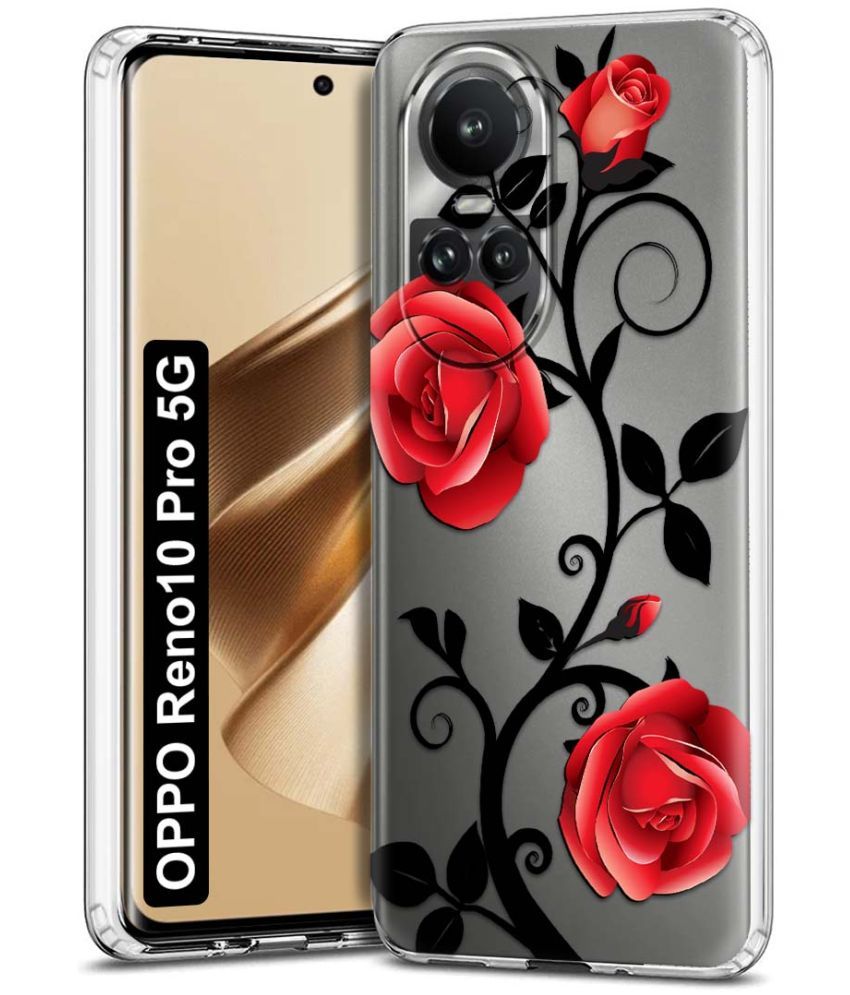     			Fashionury Multicolor Printed Back Cover Silicon Compatible For Oppo Reno 10 Pro ( Pack of 1 )