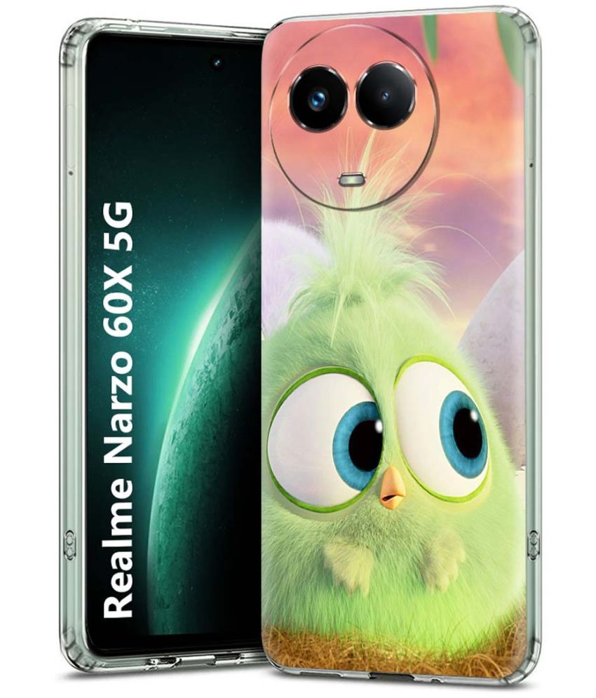     			Fashionury Multicolor Printed Back Cover Silicon Compatible For Realme Narzo 60x 5G ( Pack of 1 )