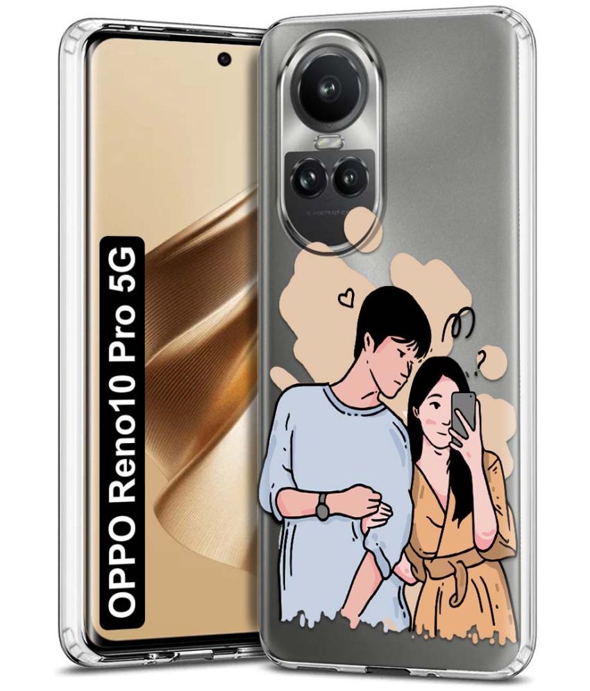     			Fashionury Multicolor Printed Back Cover Silicon Compatible For Oppo Reno 10 Pro ( Pack of 1 )