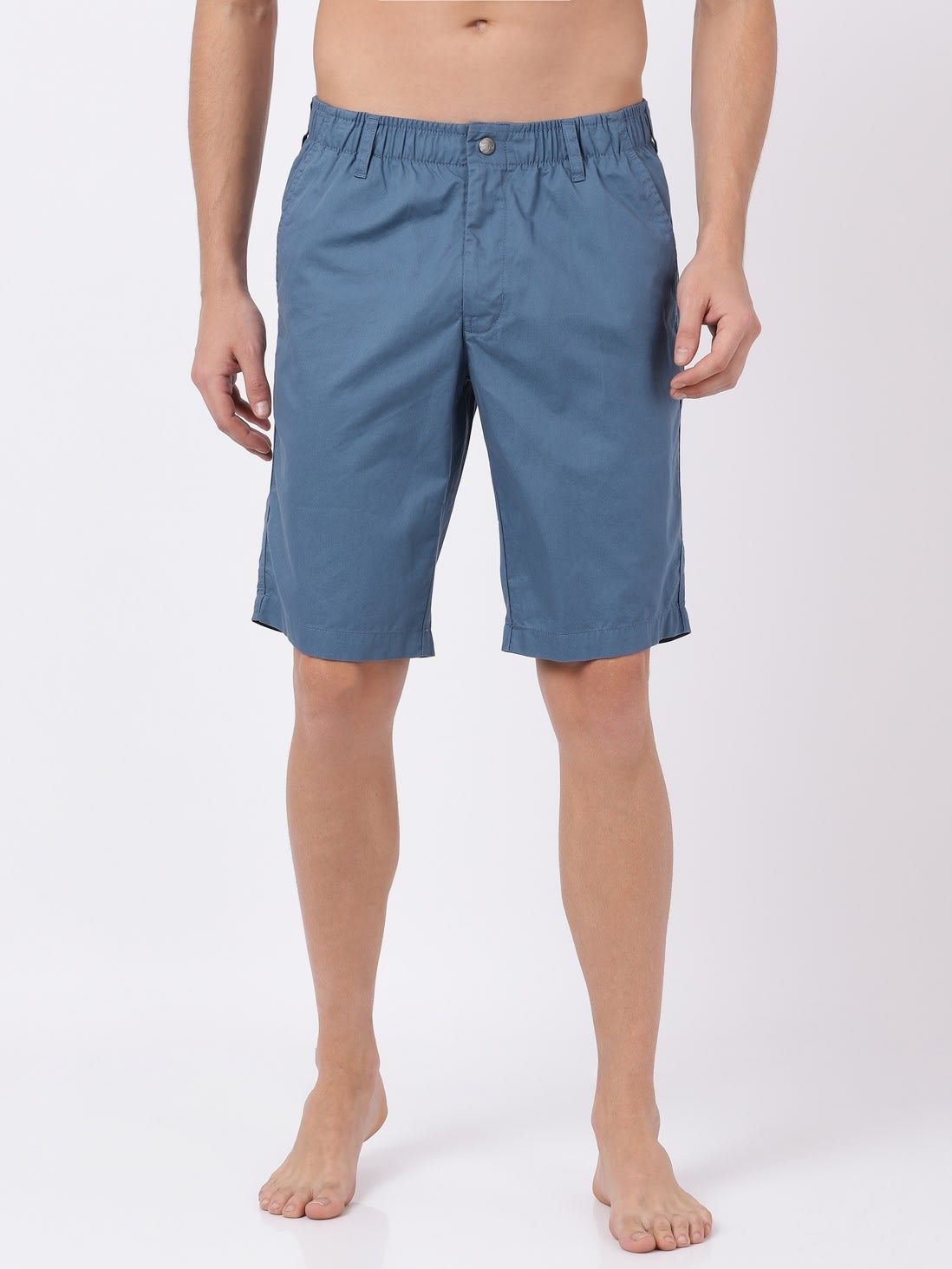     			Jockey 1203 Men's Super Combed Mercerised Cotton Woven Fabric Straight Fit Solid Shorts - Stellar