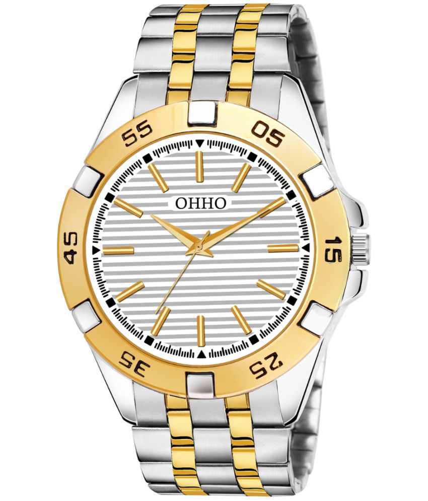     			OHHO Gold Stainless Steel Analog Men's Watch