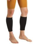 Flamingo Orthopedic Calf Support Leg Compression Sleeves for Sports, Gym, Running, Cycling, Jogging and Workout (1 pair) | calf muscle support for men & women | Color-Black | Size - Medium