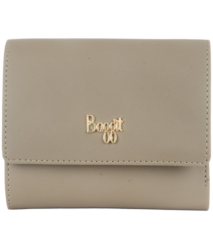     			Baggit Faux Leather Beige Women's Three fold Wallet ( Pack of 1 )