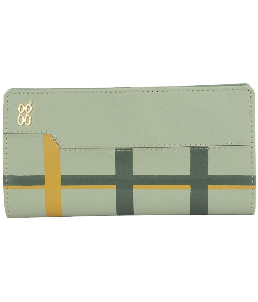     			Baggit Faux Leather Green Women's Bi Fold Wallet ( Pack of 1 )