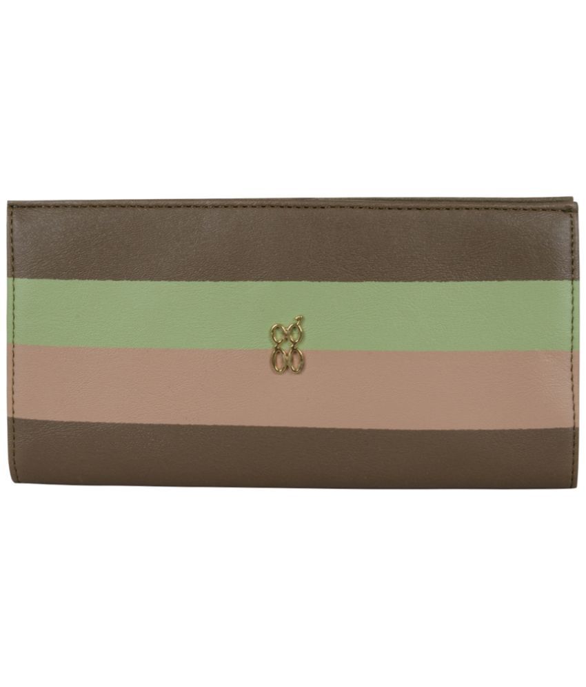     			Baggit Faux Leather Green Women's Bi Fold Wallet ( Pack of 1 )