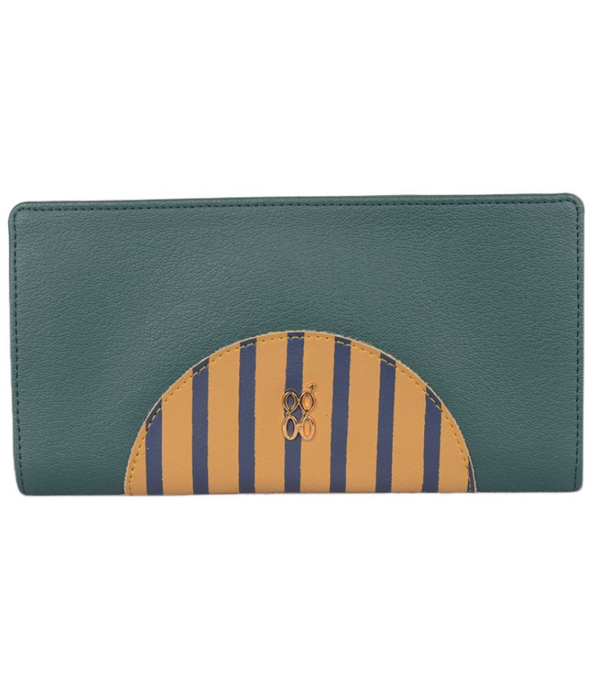     			Baggit Faux Leather Green Women's Bi Fold Wallet ( Pack of 1 )