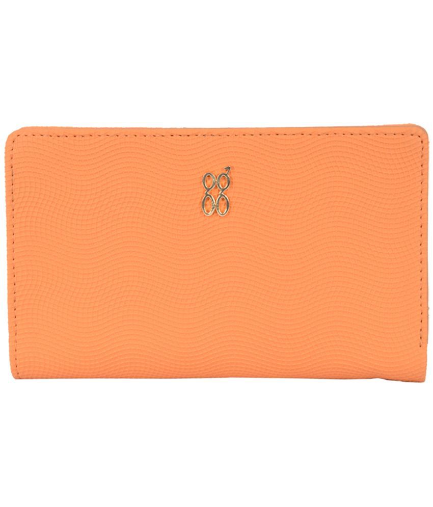     			Baggit Faux Leather Orange Women's Bi Fold Wallet ( Pack of 1 )