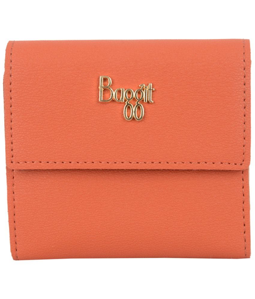     			Baggit Faux Leather Orange Women's Regular Wallet ( Pack of 1 )