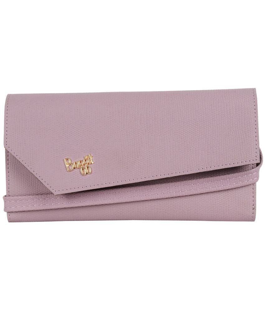     			Baggit Faux Leather Purple Women's Regular Wallet ( Pack of 1 )