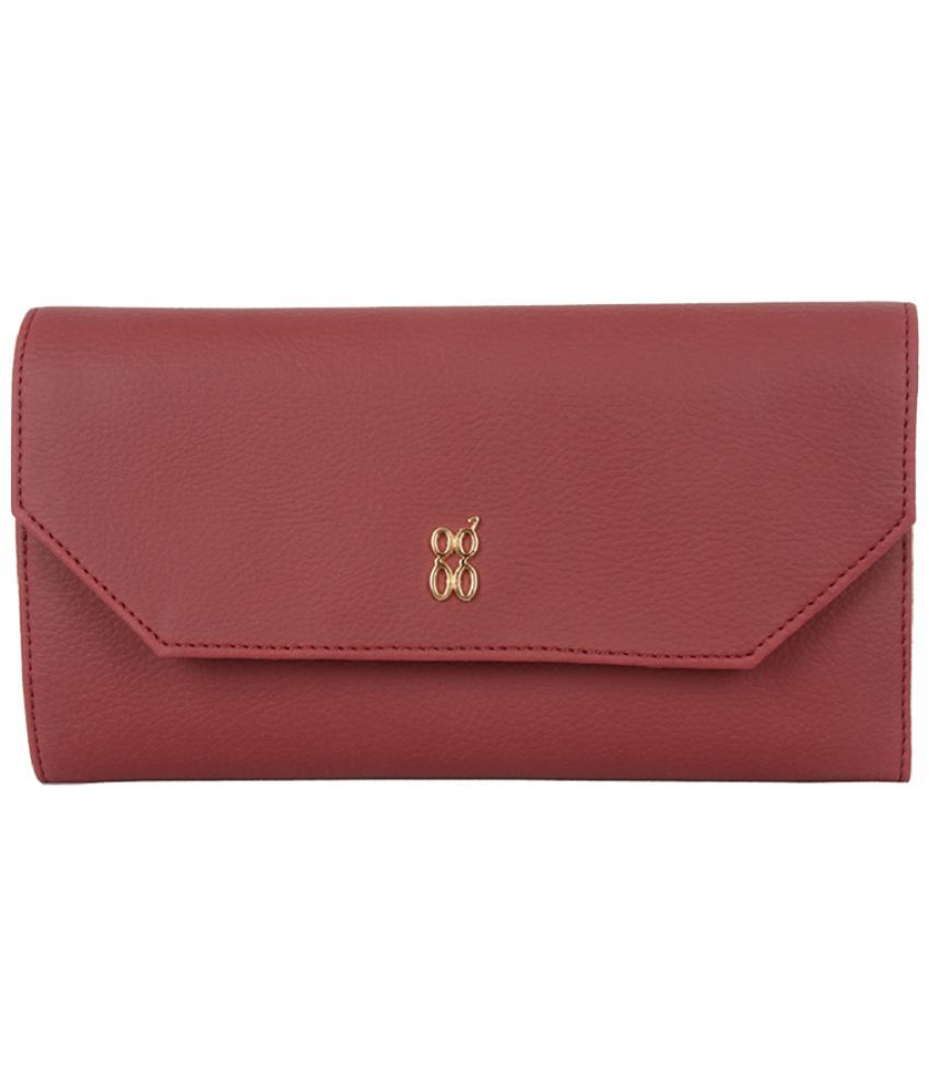     			Baggit Faux Leather Red Women's Regular Wallet ( Pack of 1 )