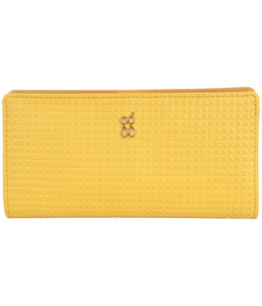     			Baggit Faux Leather Yellow Women's Bi Fold Wallet ( Pack of 1 )