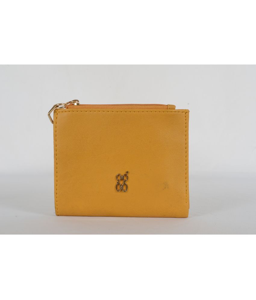     			Baggit Faux Leather Yellow Women's Bi Fold Wallet ( Pack of 1 )