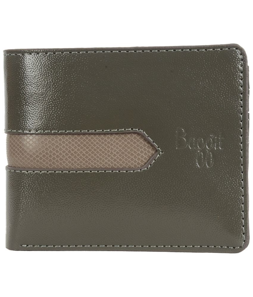     			Baggit Green PU Men's Regular Wallet ( Pack of 1 )