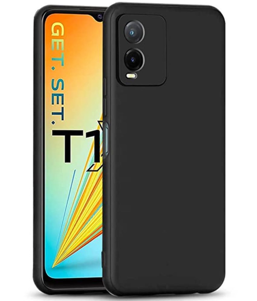     			Case Vault Covers Silicon Soft cases Compatible For Silicon Vivo T1x ( Pack of 1 )